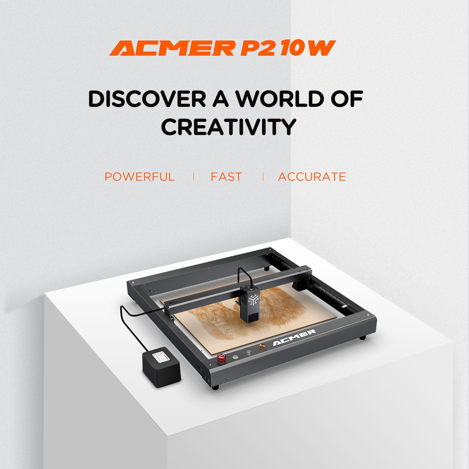 Machine de découpe et de gravure laser ACMER P2 10W