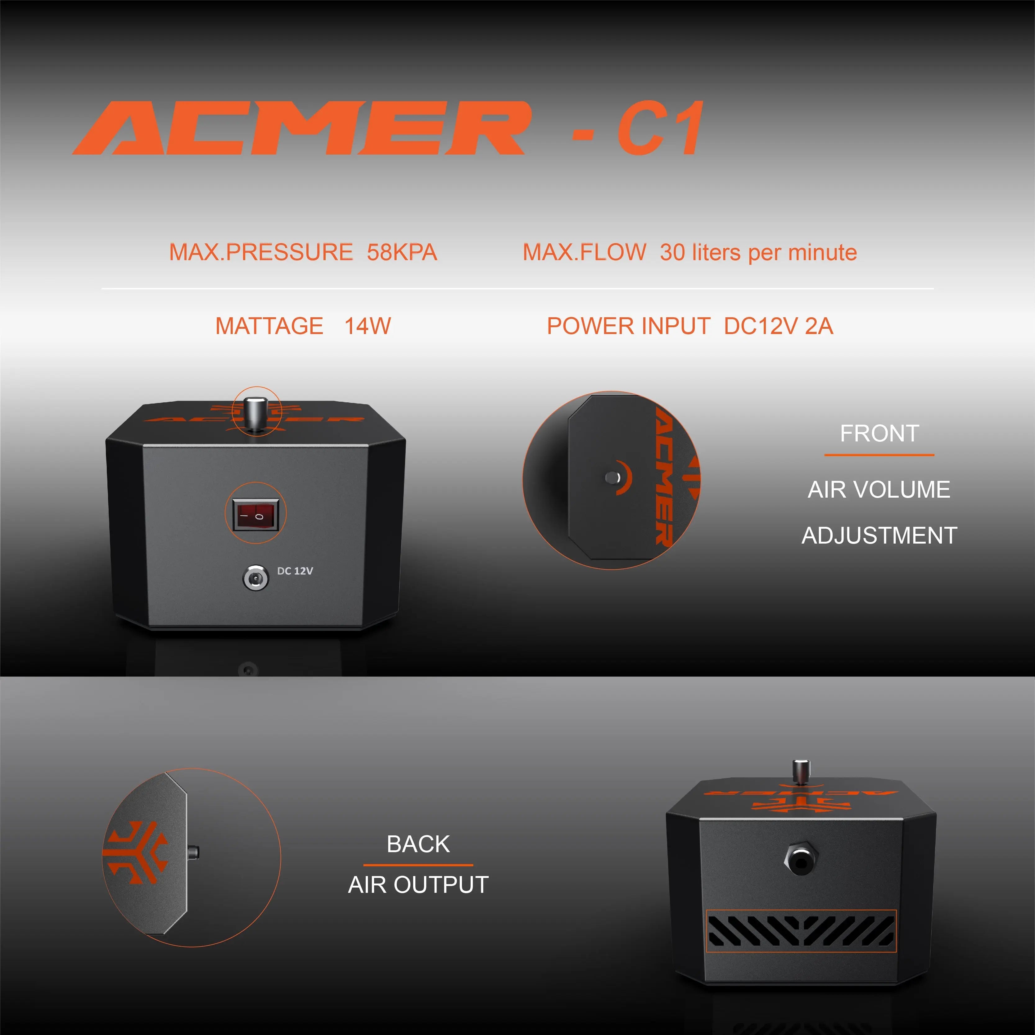 ACMER C1 Air Assist For Laser Engraver